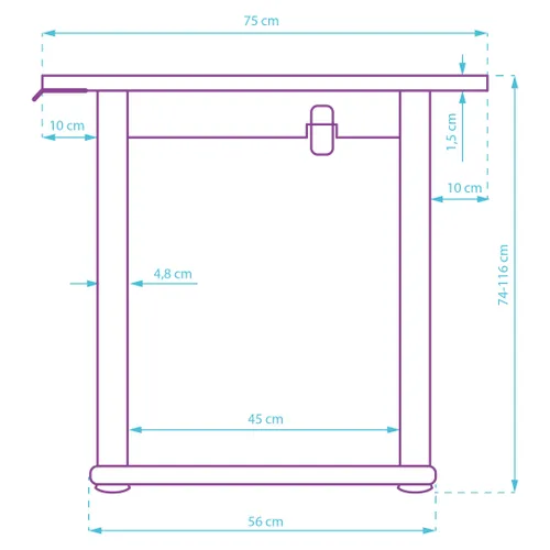 Biurko gamingowe ULTRADESK Uplift Brązowy