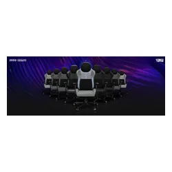 Fotel YUMISU 2050 Magnetic Jasnoszaro-czerwony