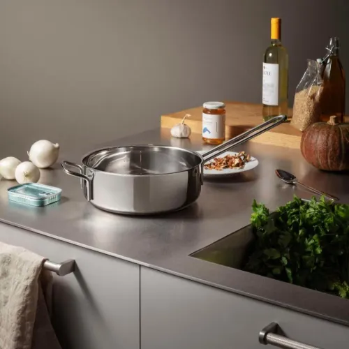 EVA TRIO - patelnia ze stali nierdzewnej do smażenia 24 cm