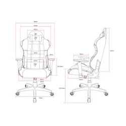 Fotel Arozzi Torretta Soft Fabric Gamingowy do 100kg Tkanina Ciemno-szary