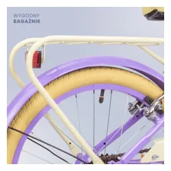 Rower dziecięcy SUN BABY Flower Bike 20 cali dla dziewczynki Lawendowy