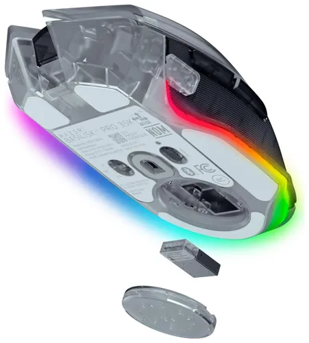 Myszka gamingowa Razer Basilisk V3 (35K) bezprzewodowa 35000 dpi optyczna przezroczysta
