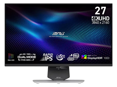 Monitor MSI MPG 274URDFW E16M 27" 3840x2160px IPS 160Hz 0.5 ms [GTG]