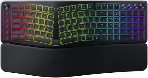 Klawiatura Razer Pro Type Ergo US bezprzewodowa 100% (full-size) podświetlana czarna