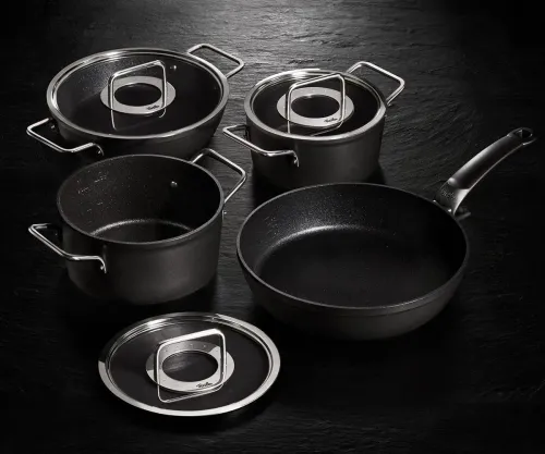 FISSLER Adamant 28 cm - garnek aluminiowy z pokrywką