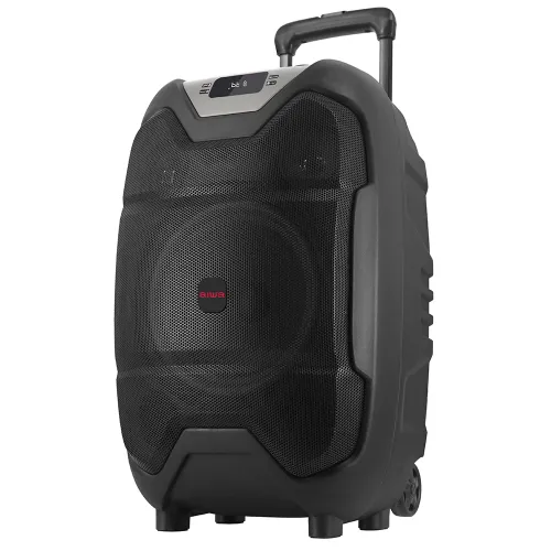 Power Audio Aiwa KBTUS-500 50W Bluetooth Radio FM Mikrofon Karaoke Czarny