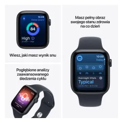 Apple Watch SE 3gen GPS koperta 44mm z aluminium Północ pasek sportowy granat M/L 2026