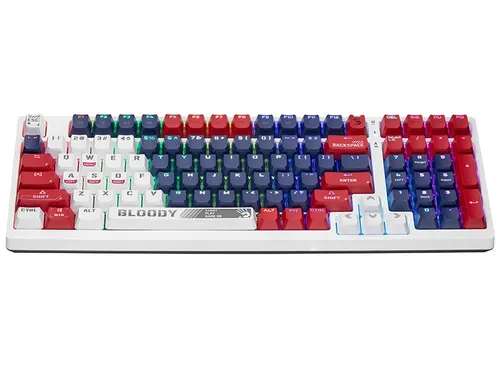 Klawiatura gamingowa A4Tech Bloody S98 Sports BLMS Red Plus przewodowa mechaniczna podświetlana wielokolorowa