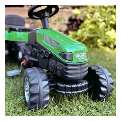 Woopie Traktor na Pedały Farmer GoTrac MAXI z Przyczepą Ciche Koła