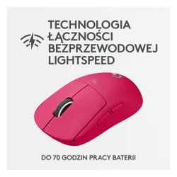 Myszka gamingowa Logitech G Pro X Superlight Magenta