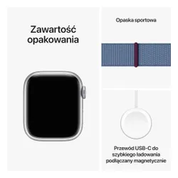 Смарт-часы Apple Watch 9 GPS 41 мм алюминиевый спортивный браслет