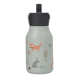 Butelka dziecięca na wodę Lund London Little Childrens Water Bottle 400 ml - woodland