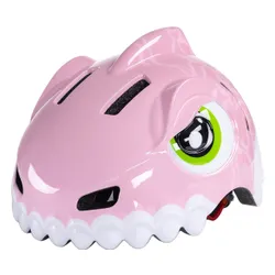 Kask rowerowy WOZINSKY Dinozaur HT-62R Różowy dla Dzieci (rozmiar S)