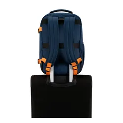 Рюкзак American Tourister Take2Cabin S - темно-синий/радужно-оранжевый