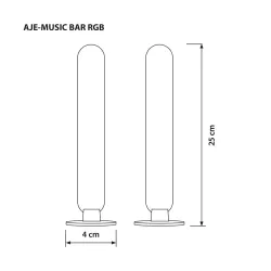 Lampa stojąca ActiveJet AJE-MUSIC BAR RGB