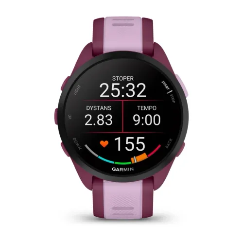Smartwatch Garmin Forerunner 165 Music 43mm GPS Fioletowy