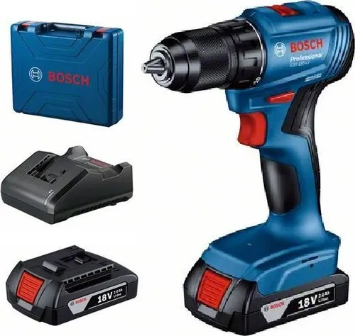 Bosch GSR 185-Lı Akülü Matkap 18V 2 x 2 Ah (06019k3000)