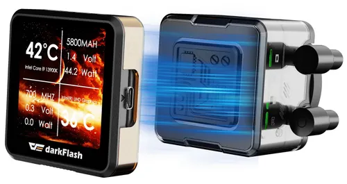 Chłodzenie wodne DARKFLASH Explore DE360 Czarny