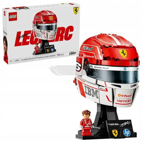 LEGO Editions 43014 Kask Charles Leclerc Ferrari F1zestaw klocków