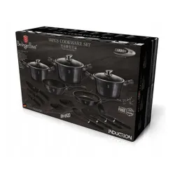Zestaw garnków BERLINGER HAUS Carbon Pro BH 6920 (17 elementów)