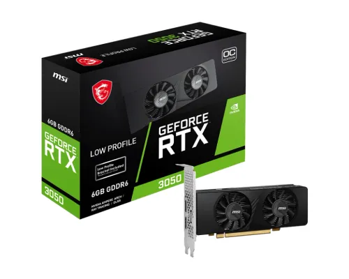 Karta graficzna MSI GeForce RTX 3050 LP E OC 6GB GDDR6 96bit DLSS