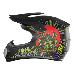 Kask KAMIKAZE Tokyo Drift Czarny Full Face (rozmiar M)