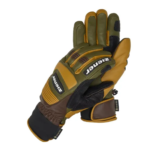 Rękawice narciarskie męskie ZIENER Guard GTX + Gore Grip PR alpine dark/brown