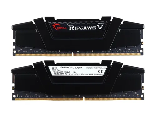 Pamięć RAM G.Skill Ripjaws V DDR4 32GB (2 x 16GB) 3200 CL14