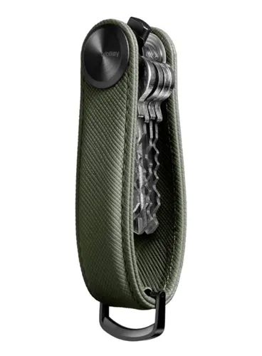 Skórzane etui organizer na klucze Orbitkey Key Organiser Pro Saffiano Leather - olive