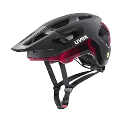 Kask rowerowy UVEX React MIPS black/ruby red matt