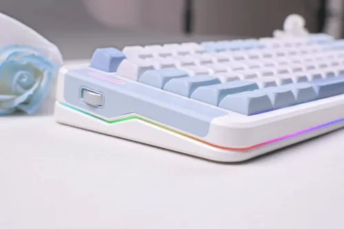 Klawiatura MCHOSE X75 V2 Hyacinth Switch Biało-niebieski