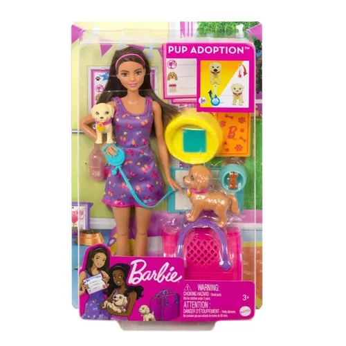 Кукла Mattel Barbie Doll Adopting a Doggie