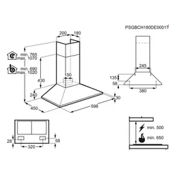 Вытяжка Electrolux Efc226v кремовая