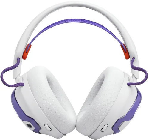 Słuchawki JBL Quantum 650 Bezprzewodowe, Nauszne, Dźwięk przestrzenny Biało-fioletowy