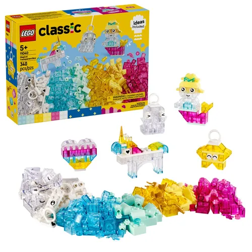 LEGO Classic 11040 Magiczny zestaw z przezroczystymi klockami