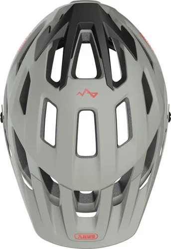 Kask rowerowy ABUS Moventor 2.0 Chalk Jasnoszary MTB (rozmiar L)