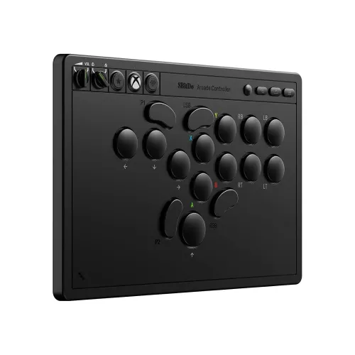Kontroler 8BitDo All-Button Arcade Controller do PC, Xbox Bezprzewodowy Czarny
