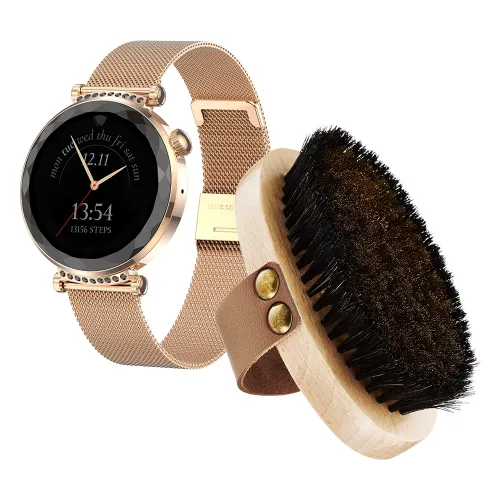 Smartwatch Maxcom FW73 Onyx Złoty + Glov