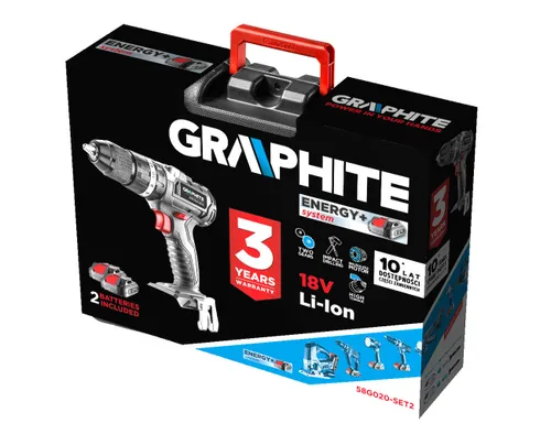 Grafit 58g020-SET2 18v 2 x şarj edilebilir pil 2ah