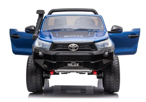 Auto Na Akumulator Dla 2 Dzieci Toyota Hilux 4X4 Lakier Pilot Eva Skóra LED Radio MP3