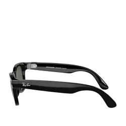 Okulary AR Ray-Ban RW4006 Meta Wayfarer Shiny Black G15 Green