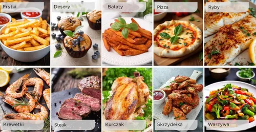 Air Fryer Frytkownica beztłuszczowa CONCEPT FR8010 7l 10 automatycznych programów
