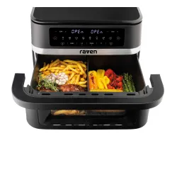 Air fryer Raven EFN013 Frytownica niskotłuszczowa 2950W 11,5l Jedna duża komora lub dwie regulowane