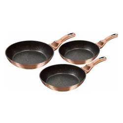 Zestaw patelni BERLINGER HAUS Metallic Line Rose Gold Edition BH/6195 (6 elementów)