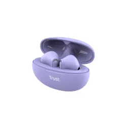 Słuchawki bezprzewodowe Trust Yavi ENC Douszne Bluetooth Fioletowy