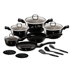 Zestaw garnków BERLINGER HAUS Black Silver Collection BH-6155 (15 elementów)