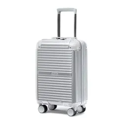 Walizka kabinowa Puccini Dallas - srebrny