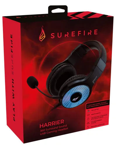 Surefire Harrier 360 Kulaklıklar Siyah (48822)