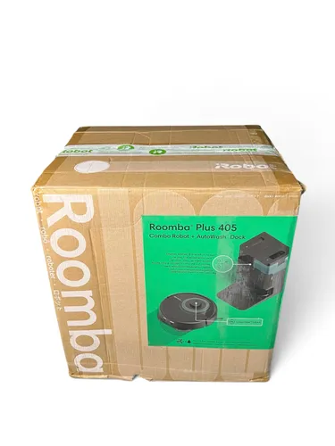 Robot sprzątający iRobot Roomba Plus 405 Combo Funkcja mopowania Stacja oczyszczająca Tworzenie mapy pomieszczenia 68dB Czarny,31,5 x 47,2 x 45 cm - outlet