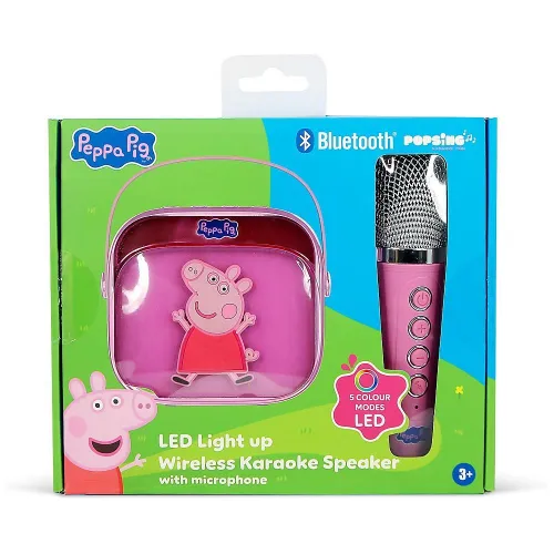 Mikrofon z głośnikiem Bluetooth OTL Technologies Peppa Pig 5W Różowy
